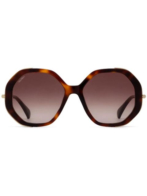 Max Mara Eyewear oversized-frame sunglasses - Brown - zdjęcie produktu nr 1