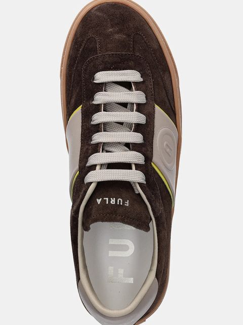 Furla sneakersy zamszowe Enjoy Lace-Up Sneaker damskie kolor brązowy YK58ENJ BX4394 4713S