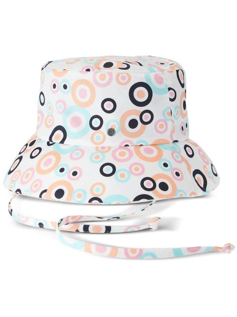 Maison Michel Angele graphic-print cotton bucket hat - White - zdjęcie produktu nr 1