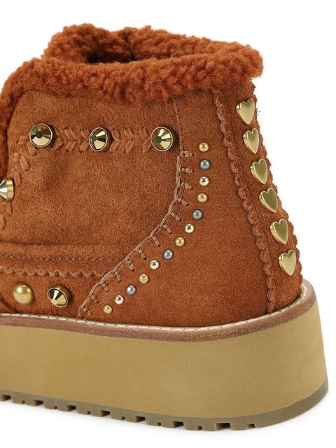 Kurt Geiger London śniegowce zamszowe Mansion Cosy Boot kolor brązowy 4993936029