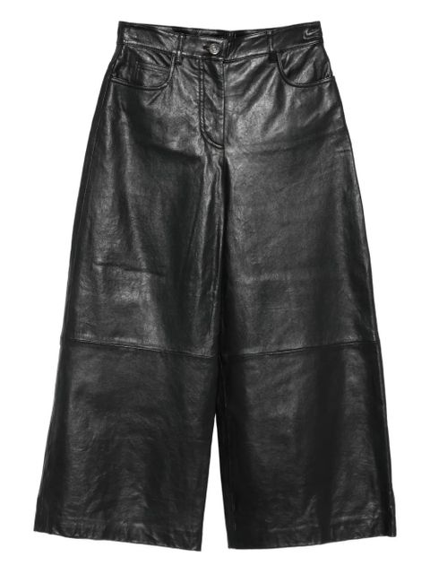 Weekend Max Mara leather panelled trousers - Black - zdjęcie produktu nr 1