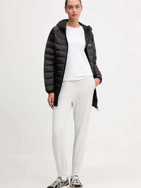 Puma kurtka puchowa kolor czarny przejściowa 685235