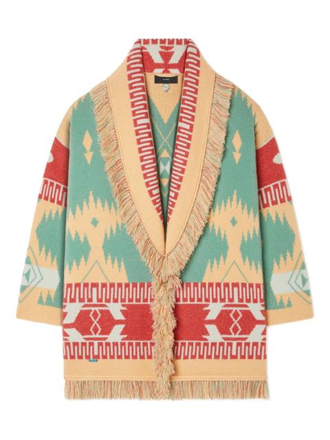 Alanui Icon jacquard fringed cardigan - Neutrals - zdjęcie produktu nr 1