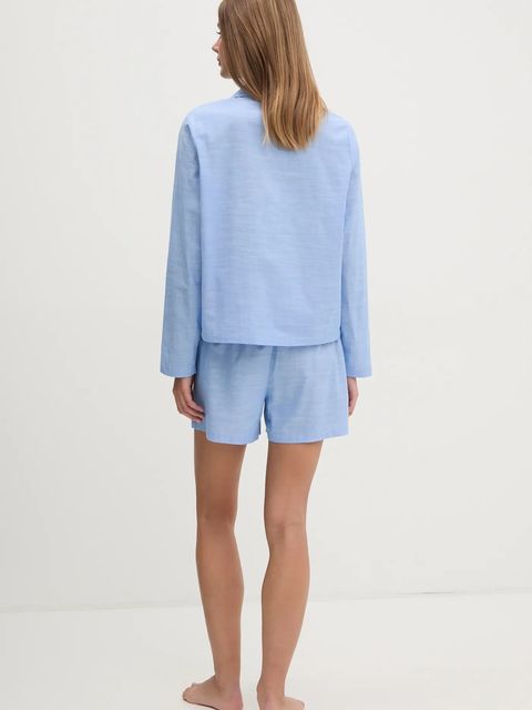 Karl Lagerfeld piżama bawełniana kolor niebieski bawełniana A1W45004 - zdjęcie produktu nr 2