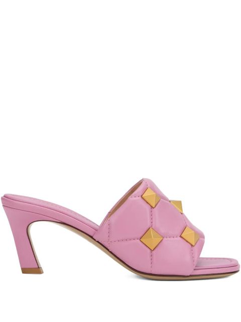 Valentino Garavani studded quilted sandals - Pink - zdjęcie produktu nr 1