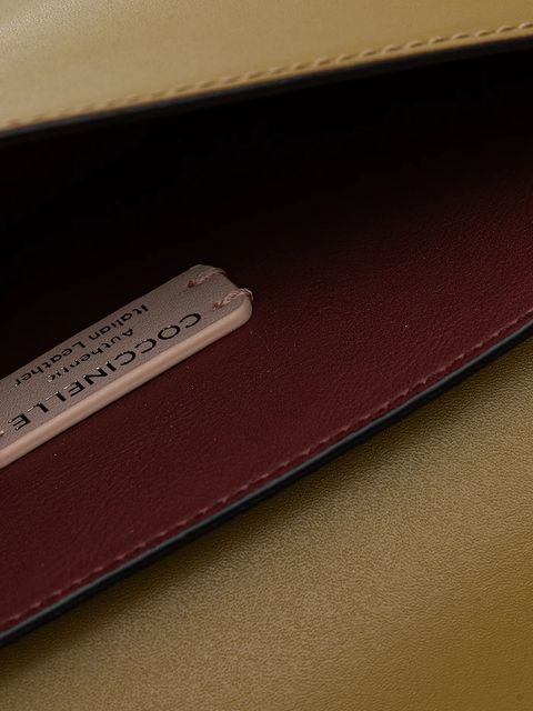 Coccinelle torebka skórzana kolor zielony E5.SSK.27.01.01