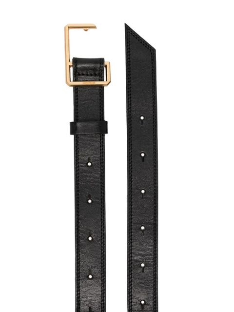 Zadig&Voltaire engraved-logo buckle leather belt - Black - zdjęcie produktu nr 2
