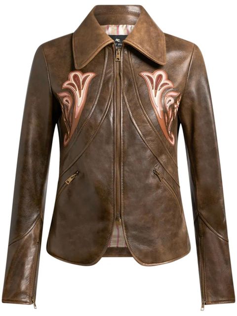 ETRO leather blazer - Brown - zdjęcie produktu nr 1