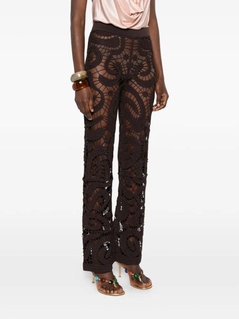 PINKO crochet trousers - Brown