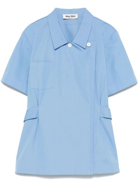 Miu Miu canvas shirt - Blue - zdjęcie produktu nr 1