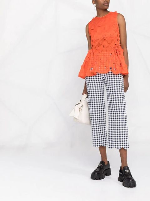 Cecilie Bahnsen Farzana floral top - Orange