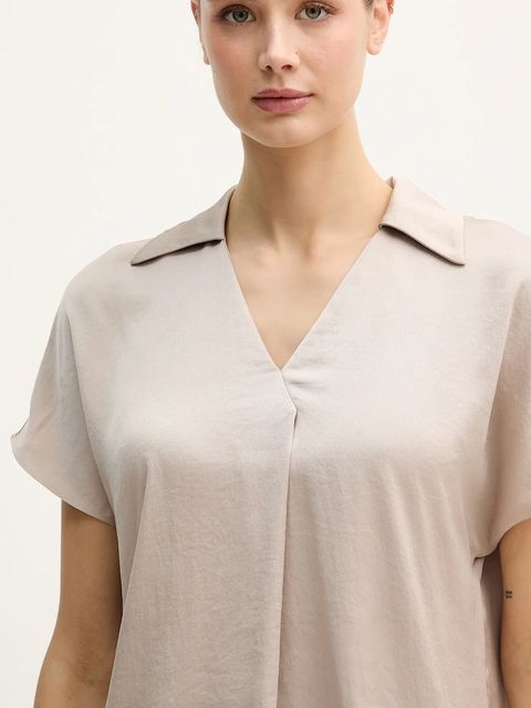 Joseph Ribkoff bluzka damska kolor beżowy gładka 261191