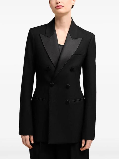 AMI Paris double-breasted buttoned jacket - Black
