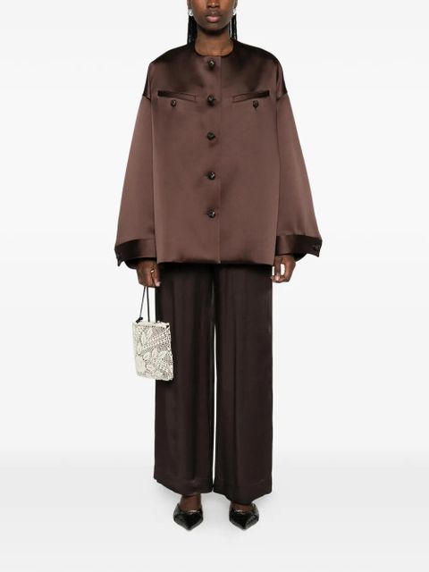 Róhe chest-pocket button jacket - Brown - zdjęcie produktu nr 2