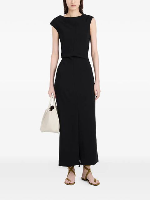 Proenza Schouler Damea matte crepe midi dress - Black - zdjęcie produktu nr 2