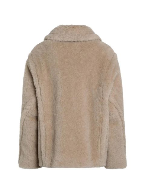 Max Mara shawl-collar faux fur coat - Neutrals - zdjęcie produktu nr 2