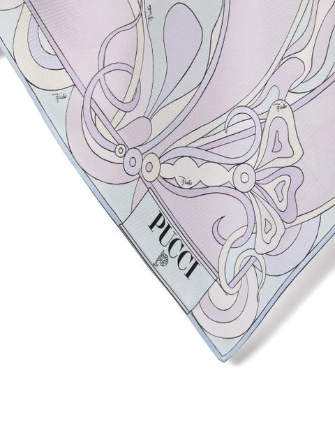 PUCCI orchidee print silk cape blouse - Purple - zdjęcie produktu nr 2