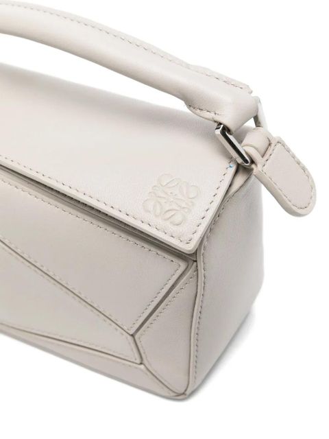 LOEWE mini Featherlight Puzzle calfskin cross body bag - Grey