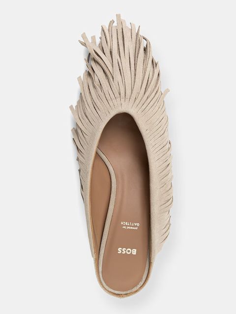 BOSS klapki zamszowe Charlize