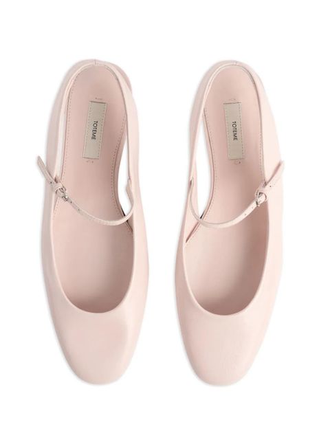 TOTEME buckle strap ballet flats - Pink