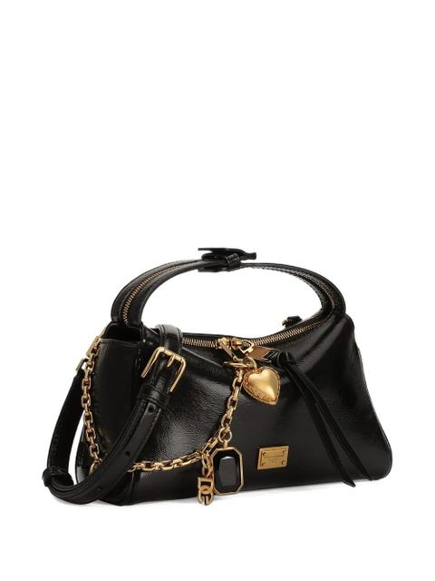 Dolce & Gabbana charm-detail satchel - Black - zdjęcie produktu nr 2