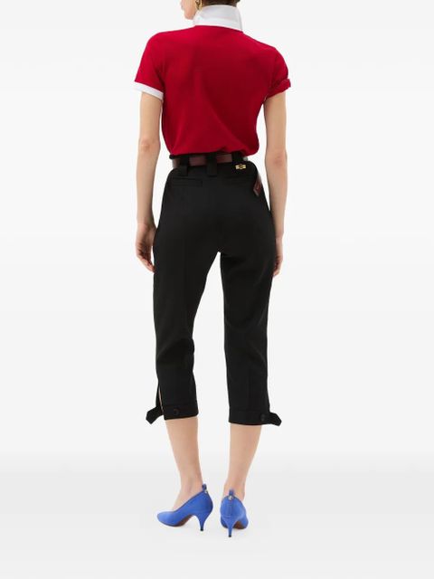 Versace tab-cuff trousers - Black