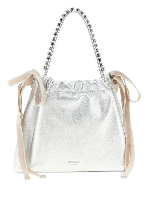 Jimmy Choo drawstring mini tote bag - Silver - zdjęcie produktu nr 1