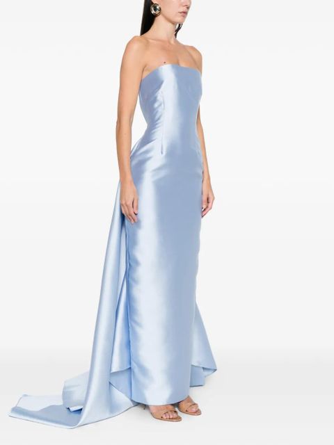 Solace London strapless maxi dress - Blue