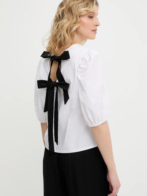 Answear.LAB bluzka damska kolor biały gładka