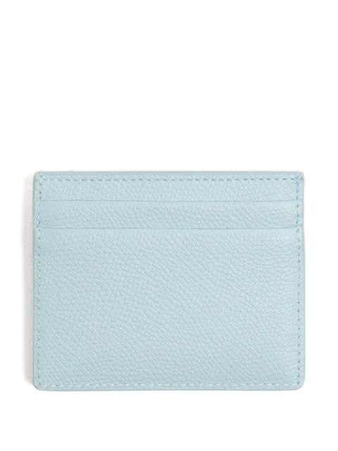 Valentino Garavani Cherryfic grained-leather card holder - Blue - zdjęcie produktu nr 2