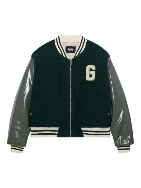 GCDS letterman zip jacket - Green - zdjęcie produktu nr 1
