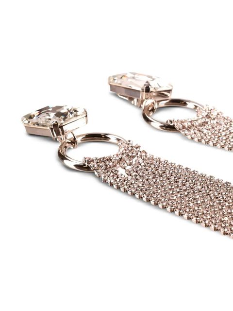 Alessandra Rich crystal-embellished chandelier earrings - Gold - zdjęcie produktu nr 2