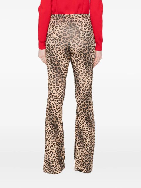 Maje leopard print flared trousers - Brown - zdjęcie produktu nr 2