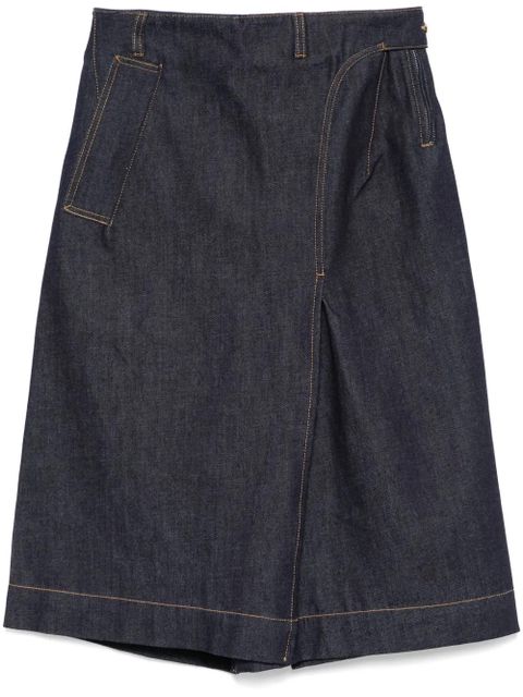 Victoria Beckham denim midi skirt - Blue - zdjęcie produktu nr 1