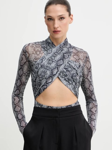 Bardot body damska kolor szary wzorzysta 60050TB1 - zdjęcie produktu nr 1