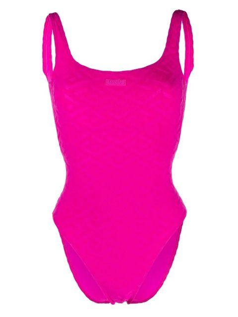 Versace Greca-embossed swimsuit - Pink - zdjęcie produktu nr 1