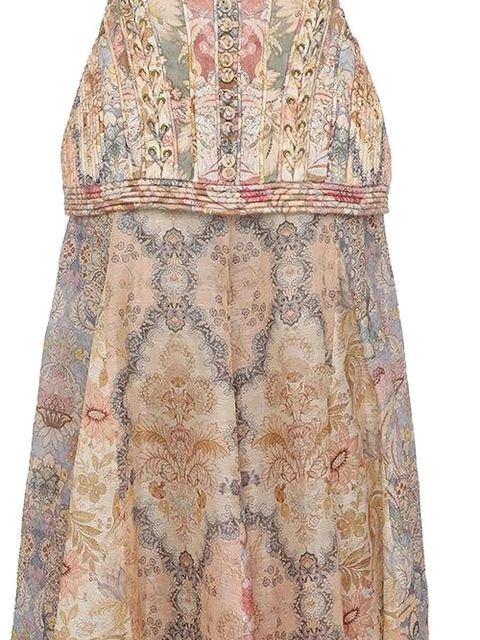 ZIMMERMANN Corded Rebellion maxi dress - Neutrals