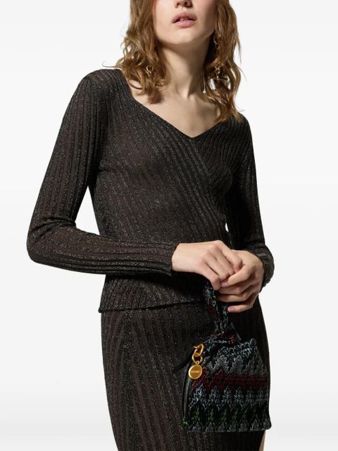 Missoni patterned tote bag - Black - zdjęcie produktu nr 2