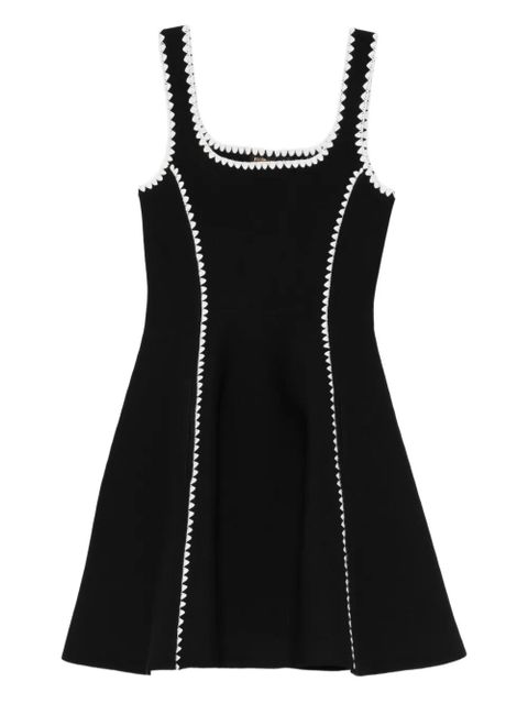 Maje scalloped-knitted midi dress - Black - zdjęcie produktu nr 1