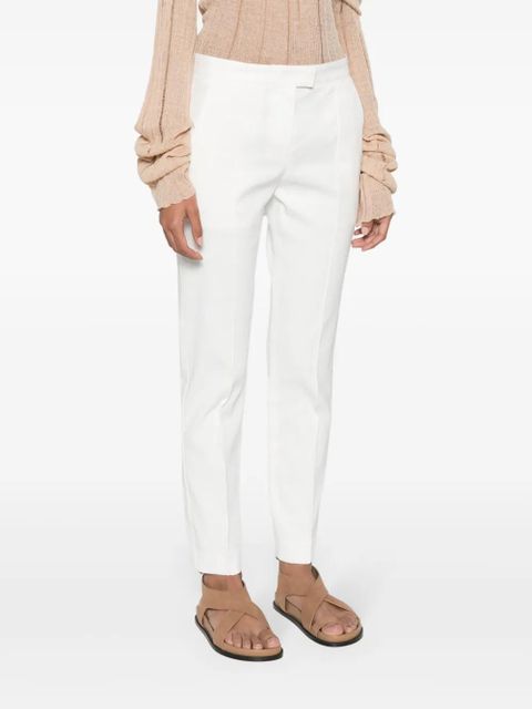 ISABEL MARANT Nolena cigarette-fit trousers - White