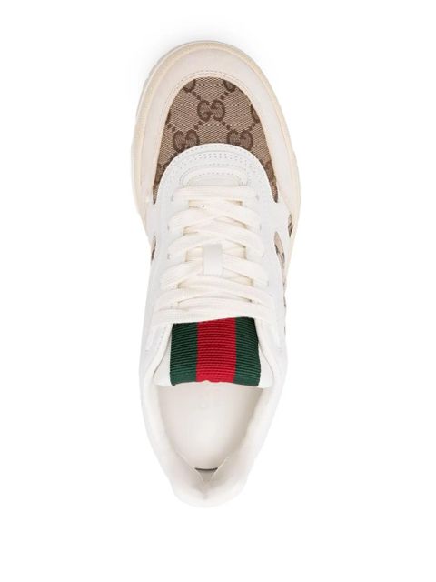 Gucci Re-Web panelled sneakers - White