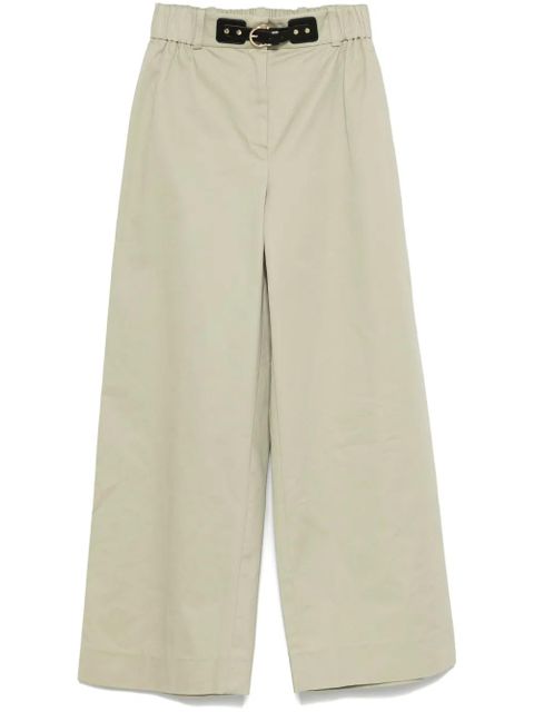 Maje embossed-logo trousers - Green - zdjęcie produktu nr 1