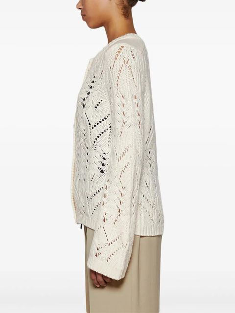 LouLou de Saison buttoned long-sleeve cardigan - Neutrals