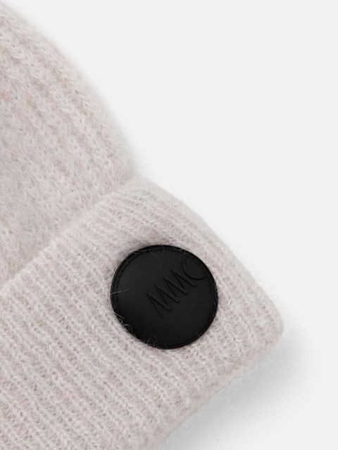 MMC STUDIO czapka wełniana ELITESMART kolor szary z cienkiej dzianiny wełniana