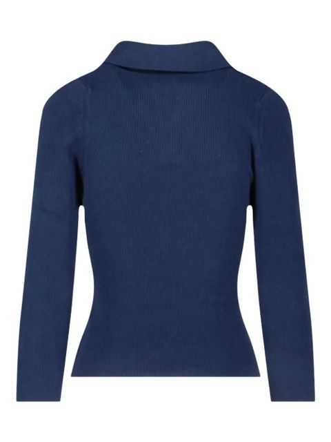 Vivienne Westwood orb-embellished ribbed sweater - Blue