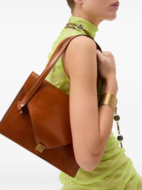 Versace Severine leather shoulder bag - Brown - zdjęcie produktu nr 2