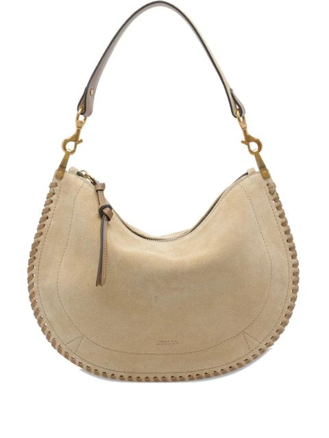 ISABEL MARANT Oskan Soft suede zip-fastening shoulder bag - Neutrals - zdjęcie produktu nr 1
