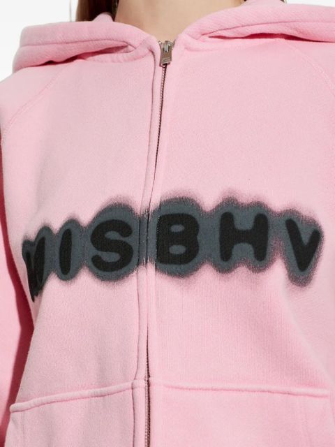 MISBHV logo-print cotton hoddie - Pink