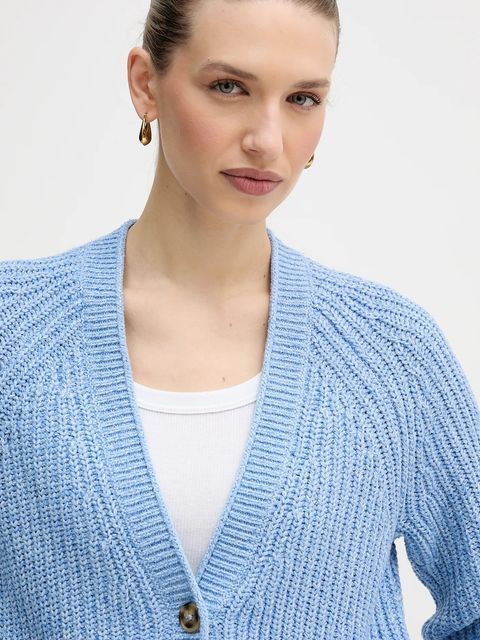 OUI kardigan damski kolor niebieski 88120