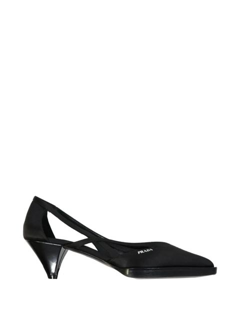 Prada crossover-strap pointed-toe heeled pumps - Black - zdjęcie produktu nr 1